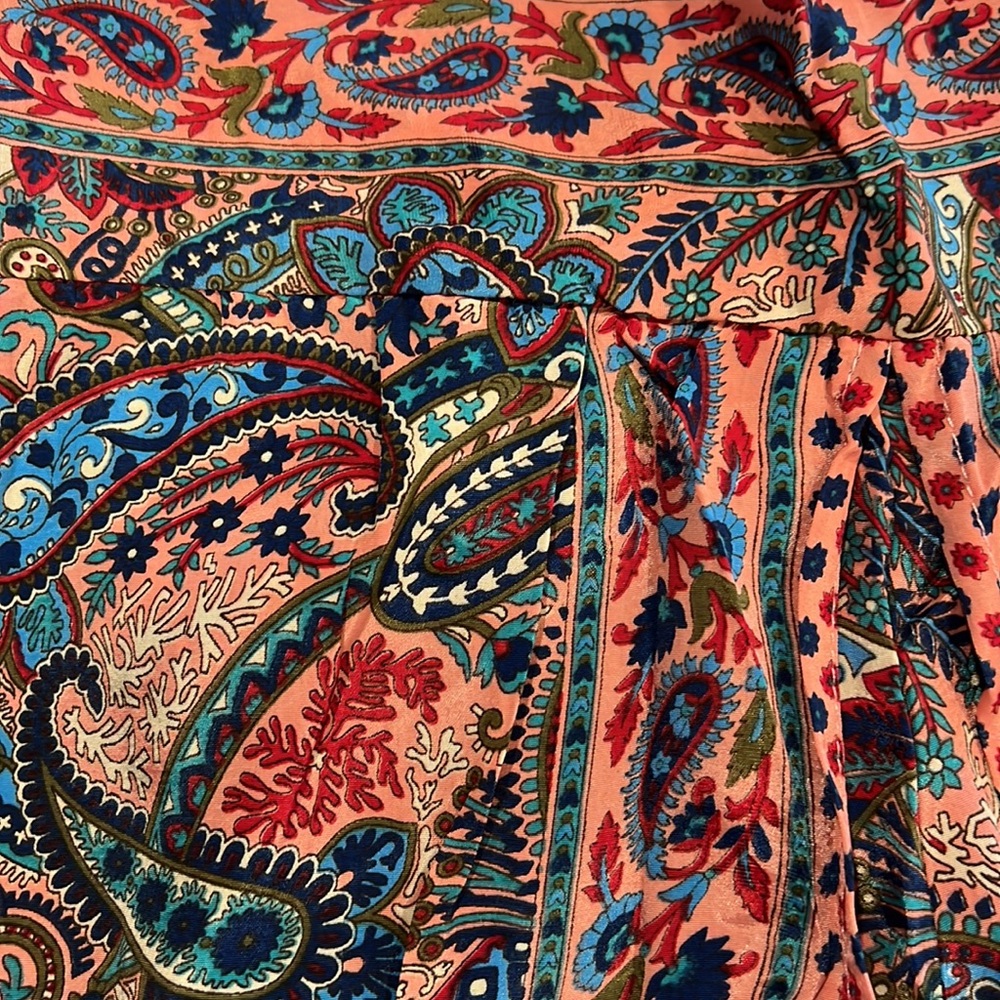 SOLD OUT - Women's Boho Printed Palazzo Side Split Wide Leg. Medium - Picture 2 of 3